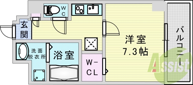 6階の間取り図