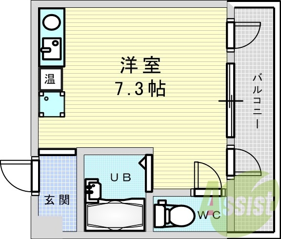 4階の間取り図