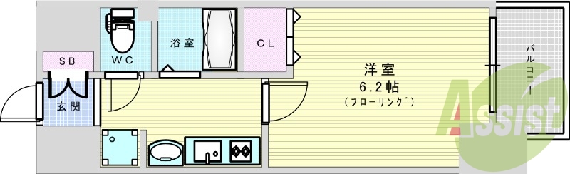 6階の間取り図