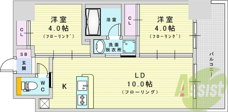 12階の間取り図
