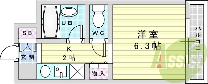 6階の間取り図