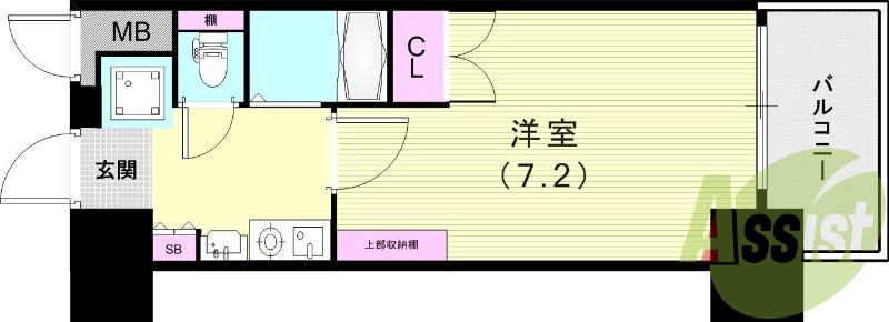 広め1Ｋのお部屋です！