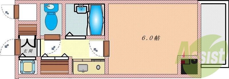 6階の間取り図