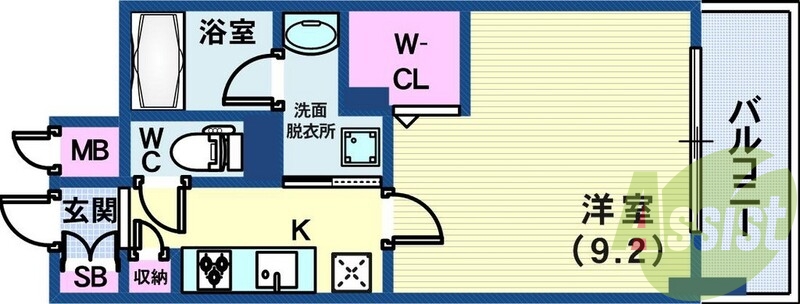 6階の間取り図