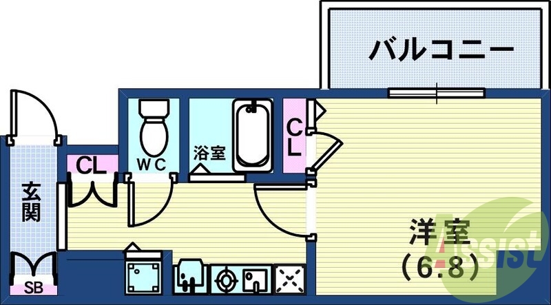 6階の間取り図