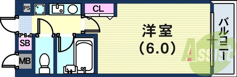 4階の間取り図