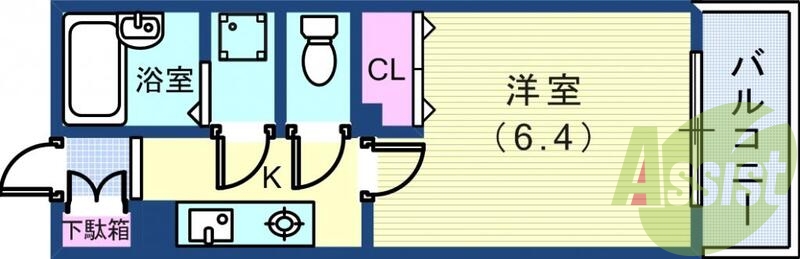 4階の間取り図