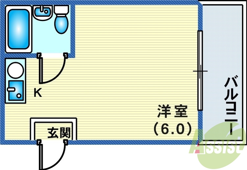 8階の間取り図