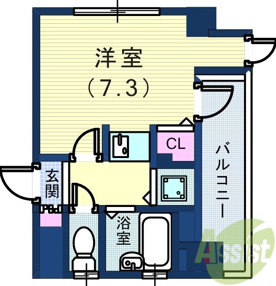 2階の間取り図