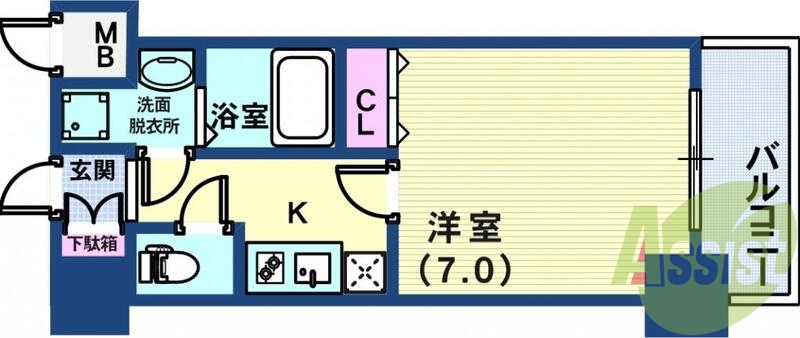 5階の間取り図