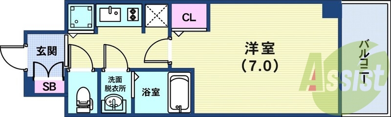 6階の間取り図