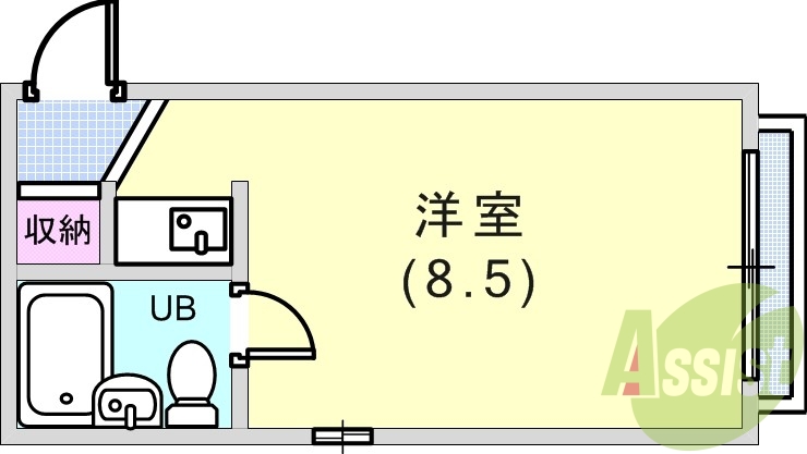 広々とした間取です。
