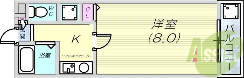 灘駅徒歩圏内。オートロック。セパレートタイプ