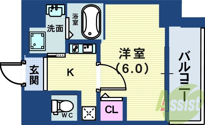 6階の間取り図