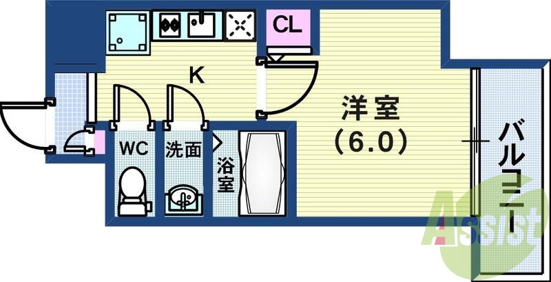 6階の間取り図