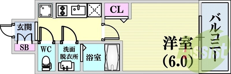 4階の間取り図