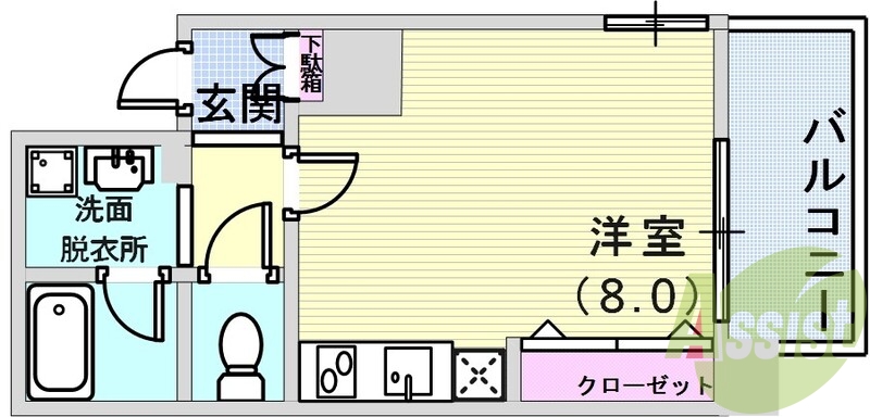 9階の間取り図