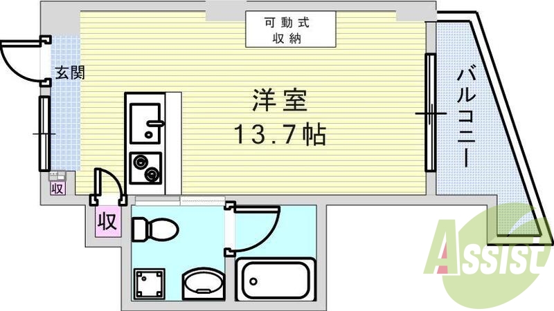 2階の間取り図