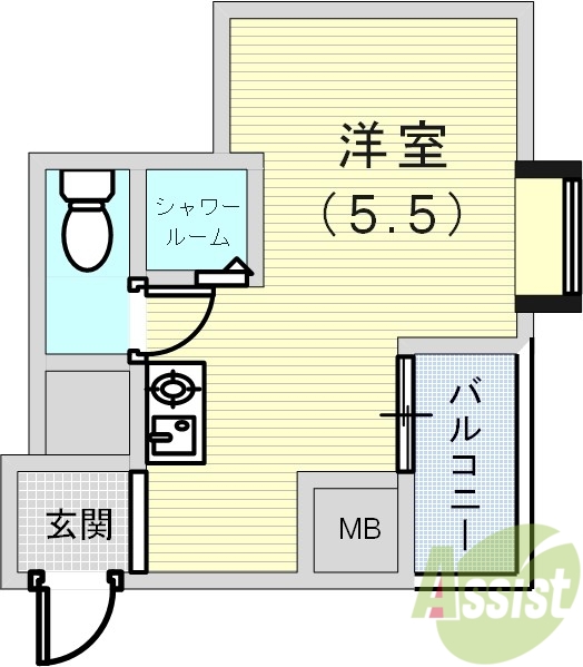 4階の間取り図
