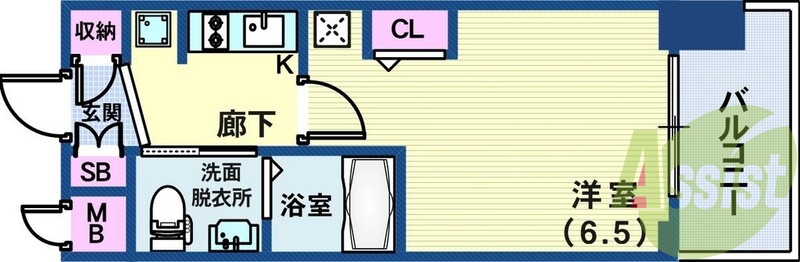 機能的な1K