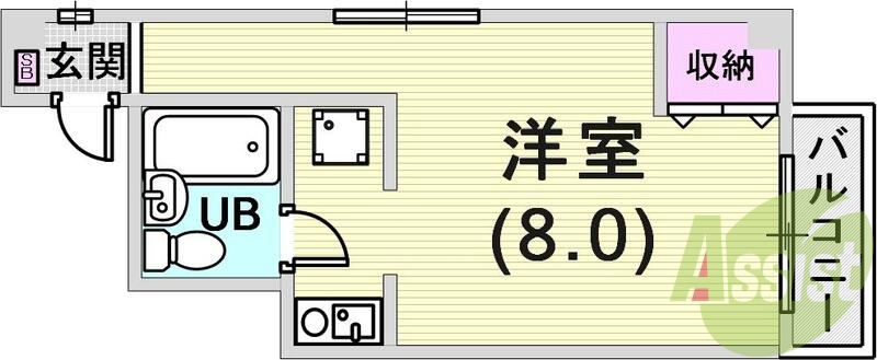 2階の間取り図