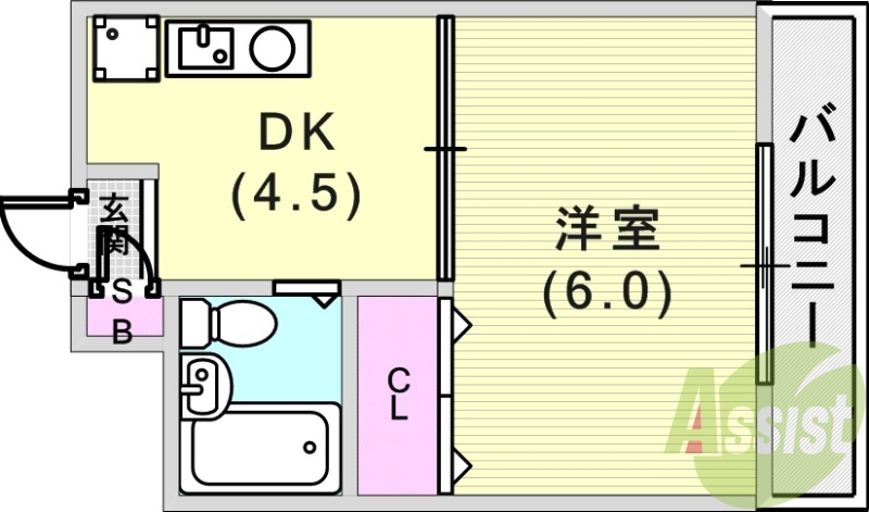 2階の間取り図