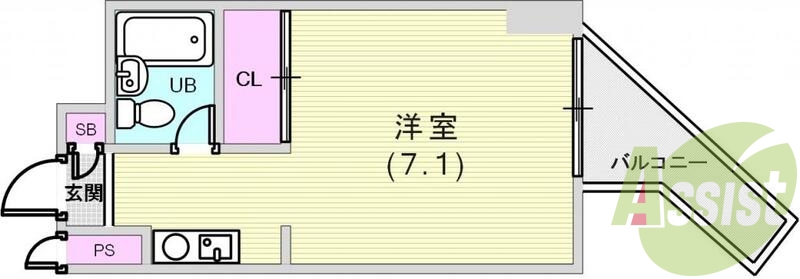 2階の間取り図