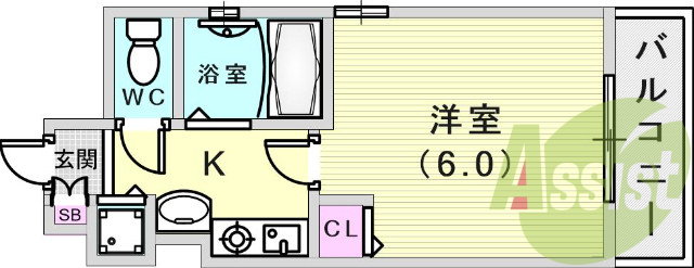 7階の間取り図