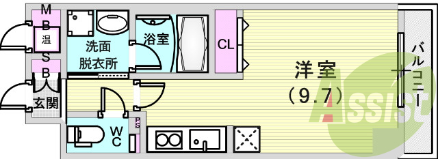 使いやすい間取りです。