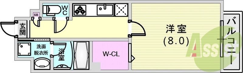 単身さんにオススメの間取りです。