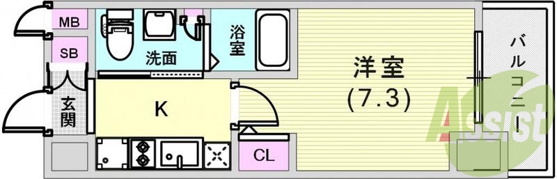 3階の間取り図