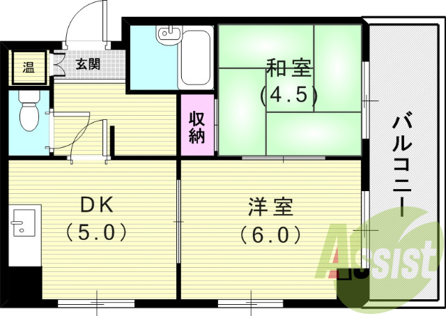 6階の間取り図