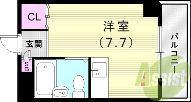 6階の間取り図