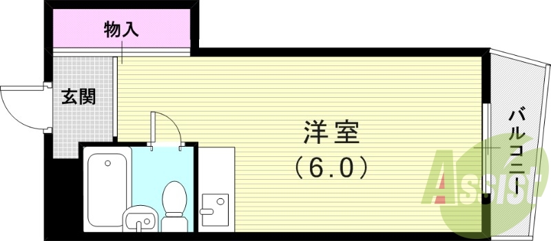 シンプルな間取りです。