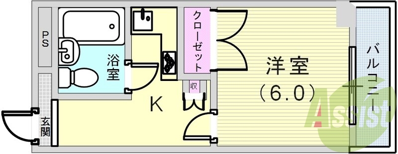 4階の間取り図