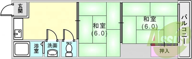 1階の間取り図