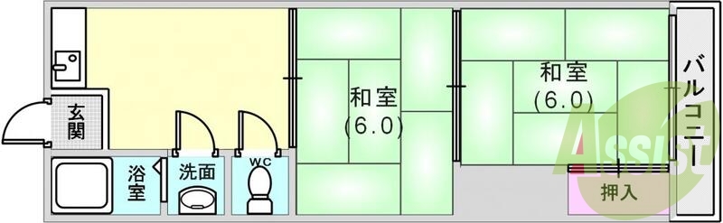 2階の間取り図