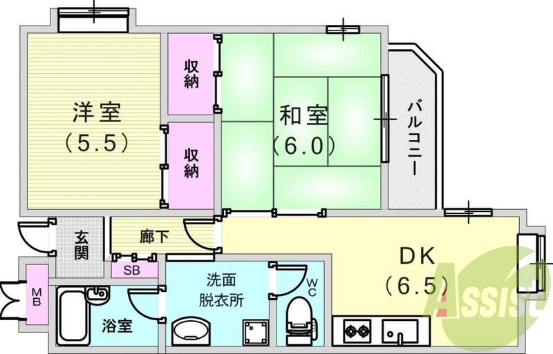 3階の間取り図