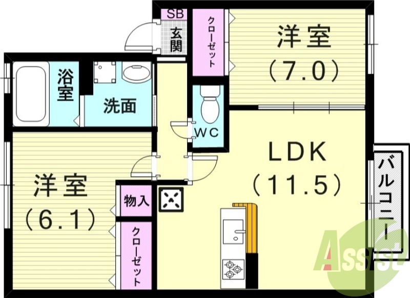 静閑で、豊かな暮らしの環境に恵まれています