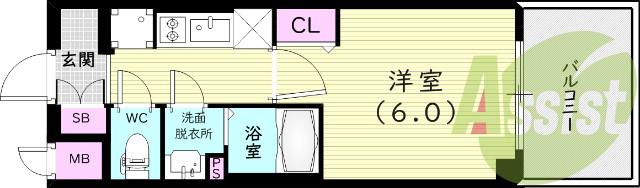 2階の間取り図