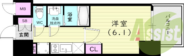 6階の間取り図