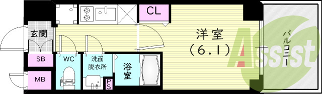 7階の間取り図