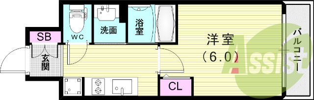 4階の間取り図