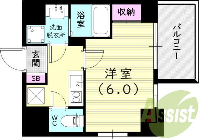 2階の間取り図