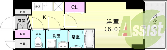 9階の間取り図