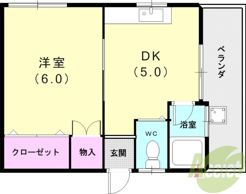 2階の間取り図
