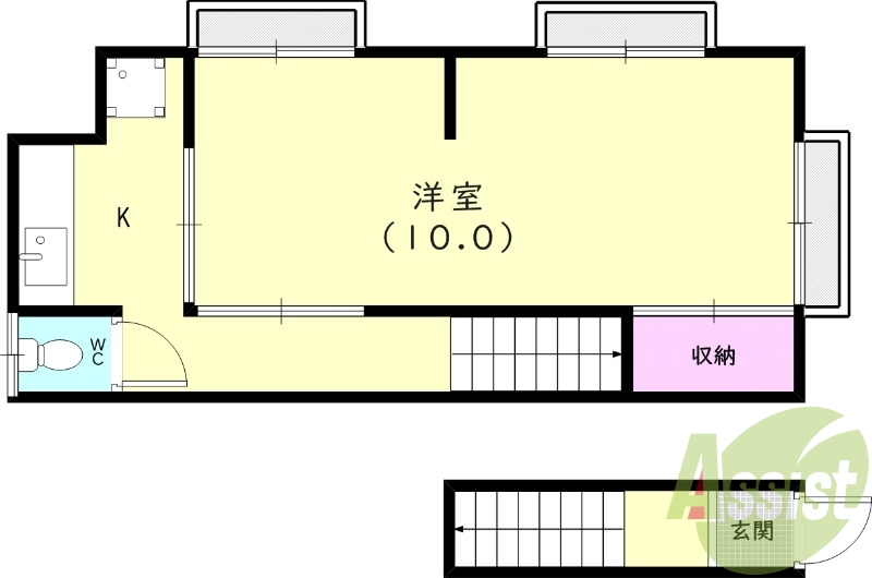 2階の間取り図