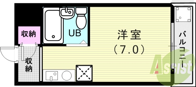 2階の間取り図