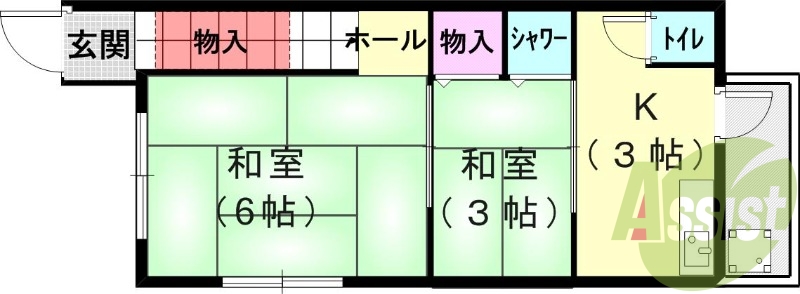 2階の間取り図