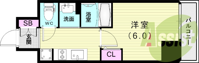 2階の間取り図